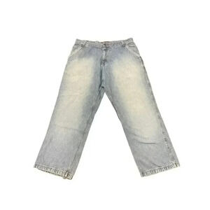 Vintage Y2K Mecca Jeans Mens 40X32 Baggy Blue Distressed Jeans Southpole Style